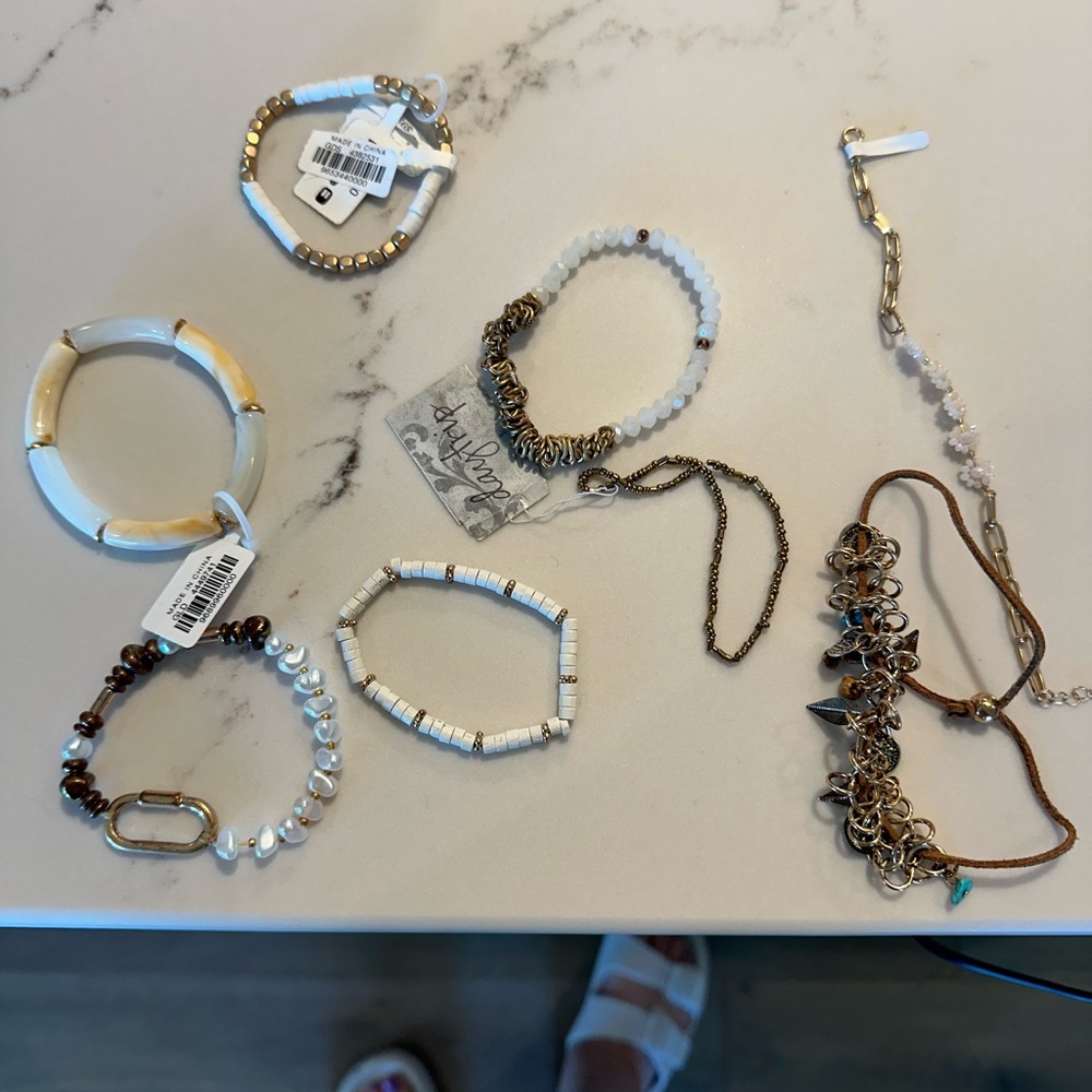 Bracelet bundle. Some with tags. All from buckle
